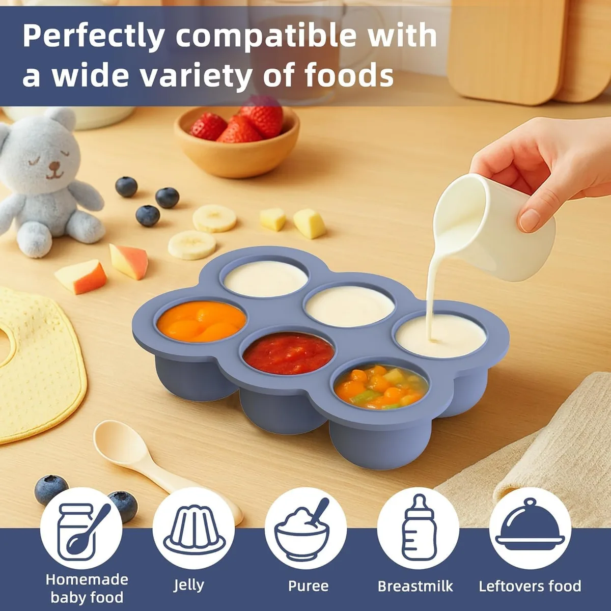 16PCS Silicone Baby Feeding Set, All-in-One for Starting Solids — image 5