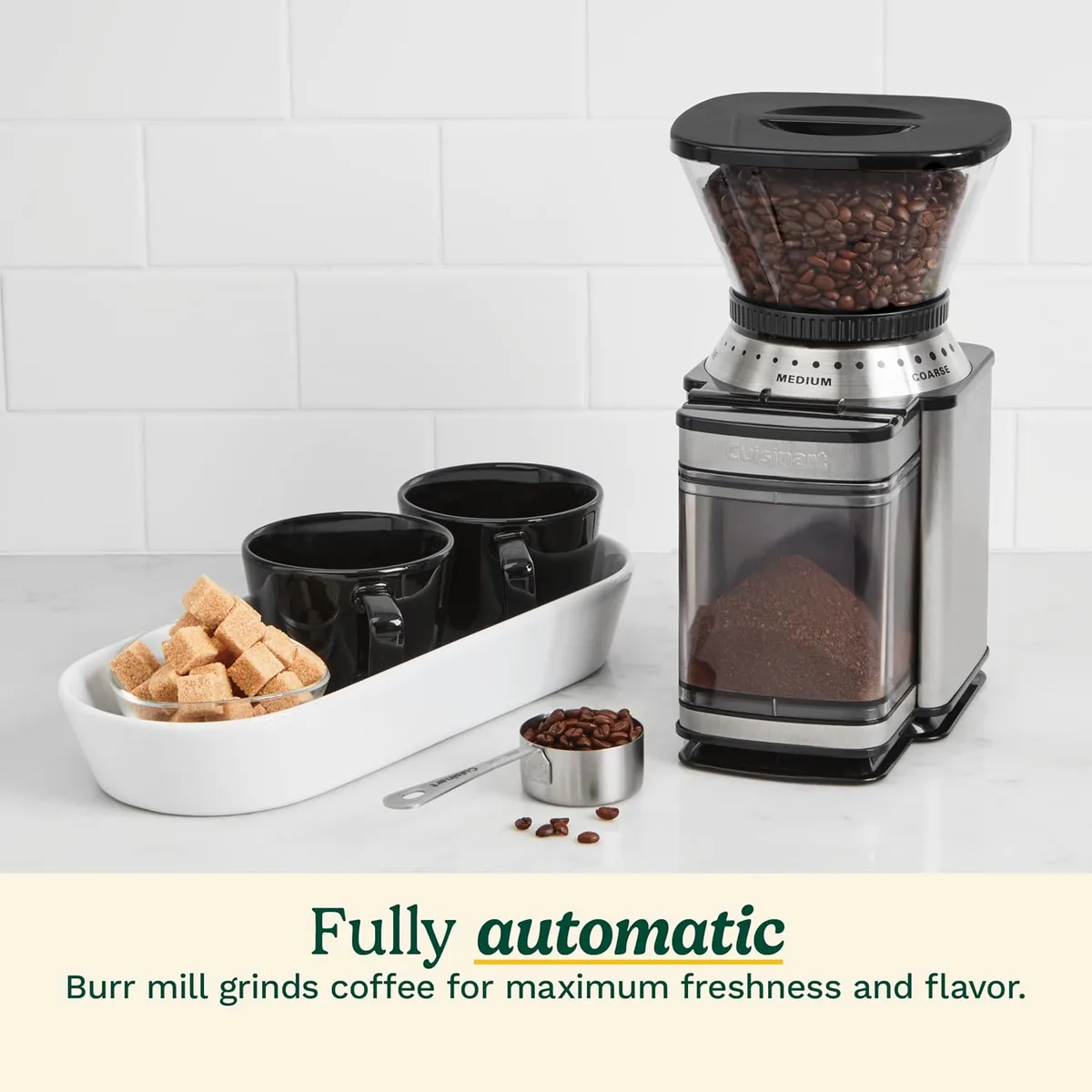 Cuisinart Electric Burr Coffee Grinder, 18 Settings, 4-18 Cups, DBM-8P1 — image 4