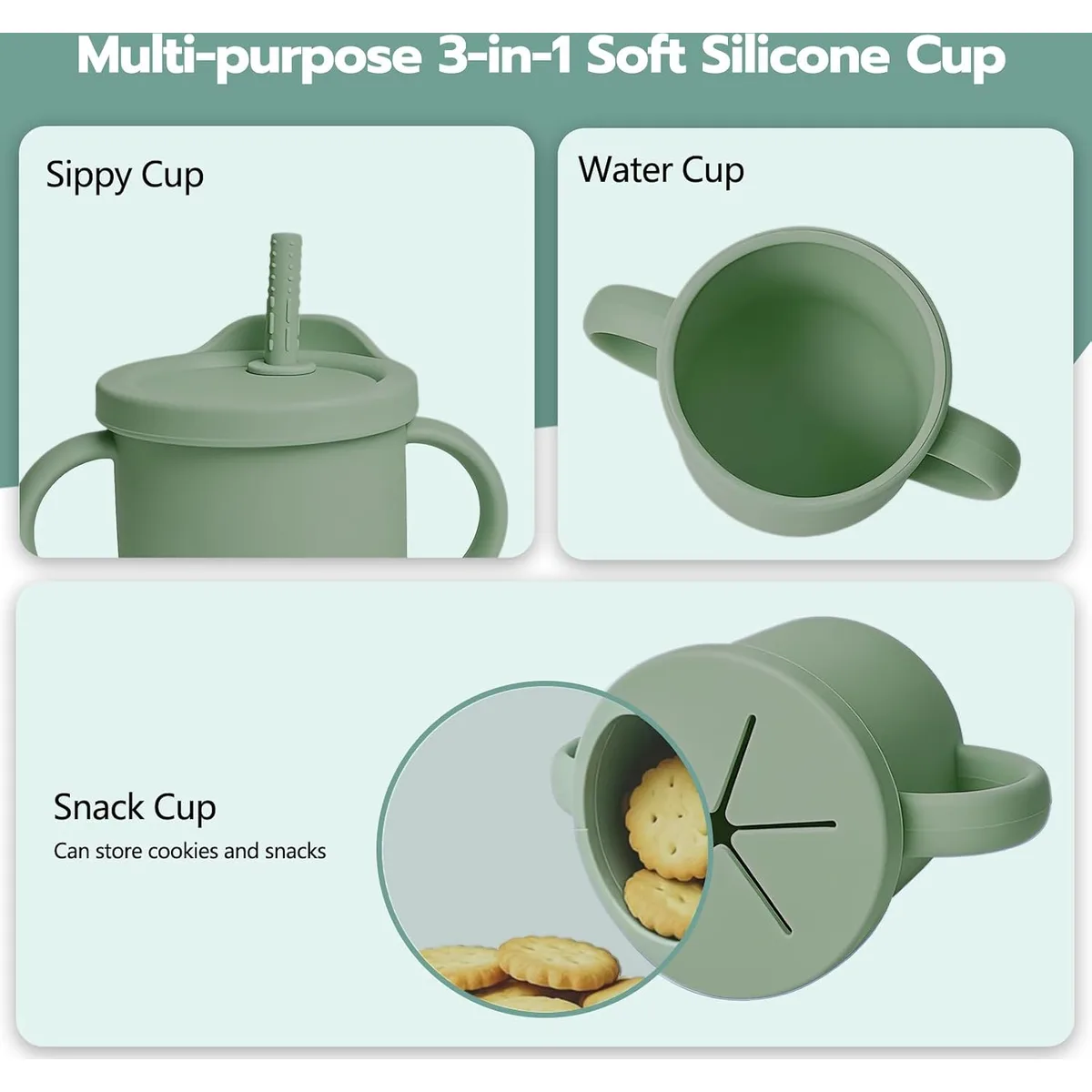 19 Pcs Silicone Baby Feeding Set Eating Essentials for Newborn — image 4