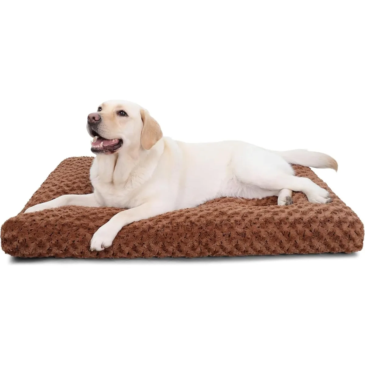 KSIIA Washable Dog Bed Medium Size Dog Crate Bed Plush Pet Mat 35"x23" Gray — image 7