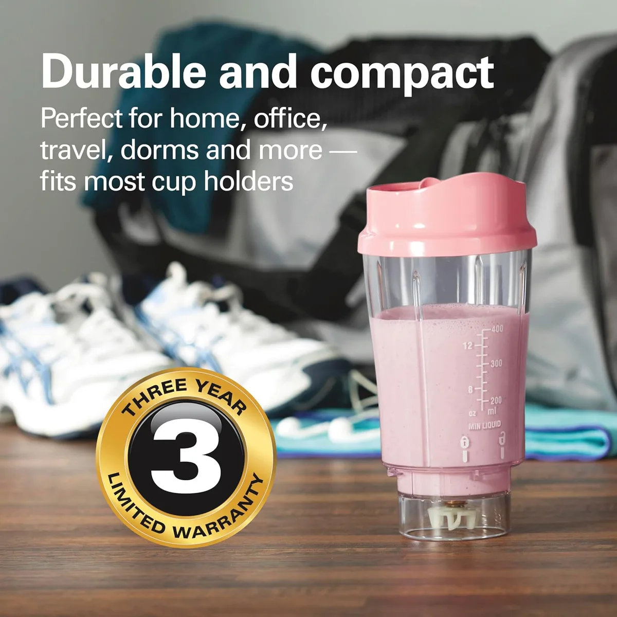 Hamilton Beach Portable Blender for Smoothies With 14 oz. Travel Jar — image 5