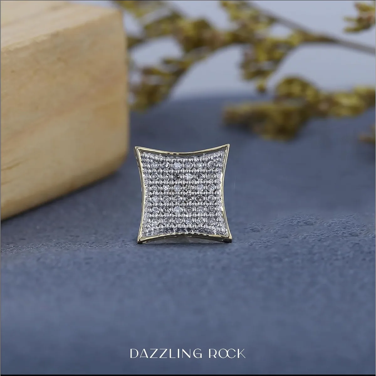 Dazzlingrock Screw Back Unisex Design Ladies Mens Real Diamond Earrings — image 9