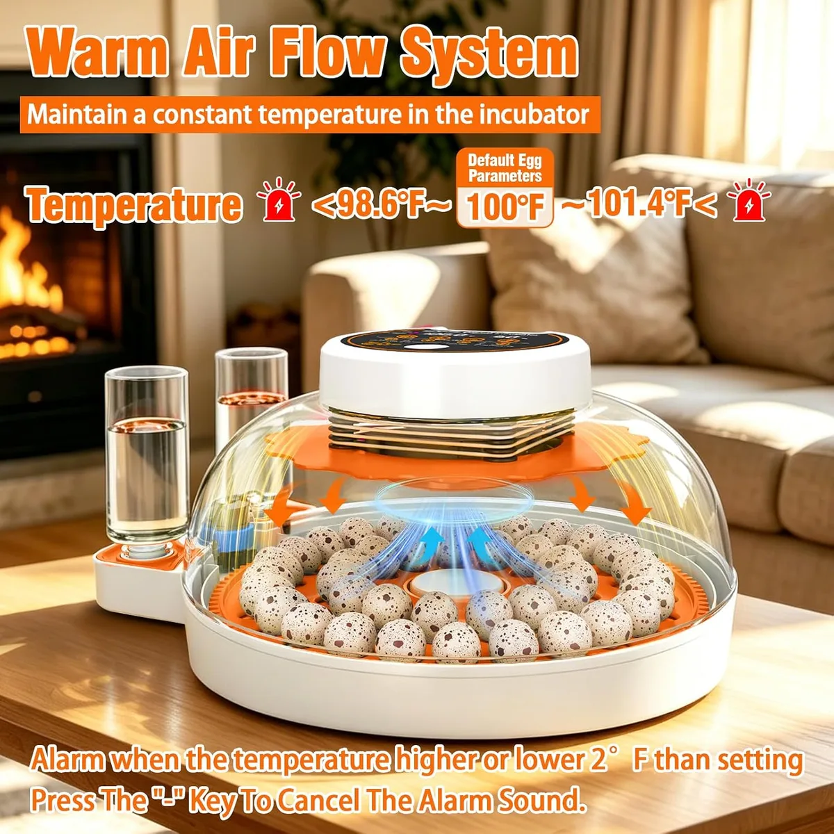 Quail Egg Incubator with Automatic Turner and Humidity Control — image 4