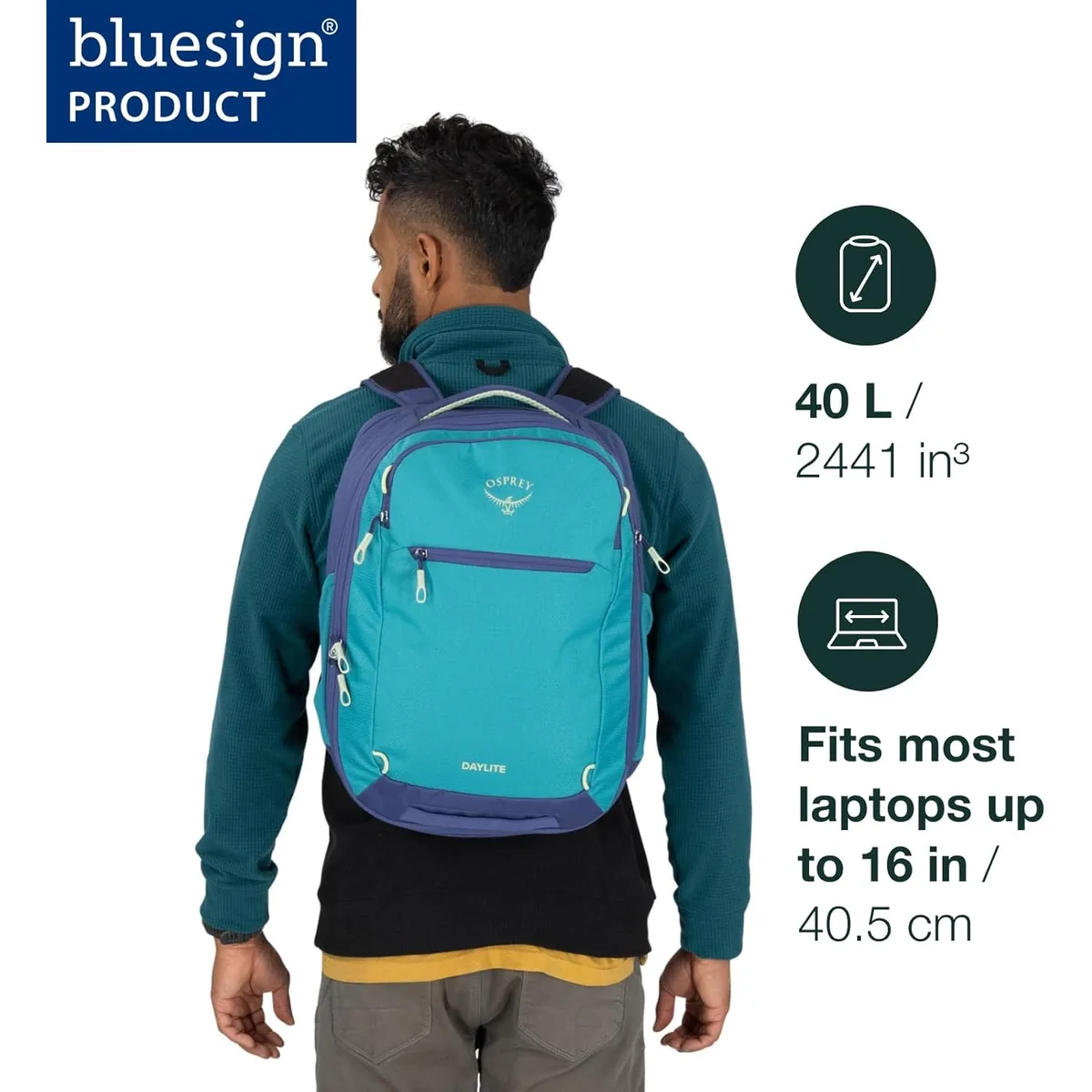 Osprey Daylite Expandable 26+6 Travel Pack, Gray OS — image 3