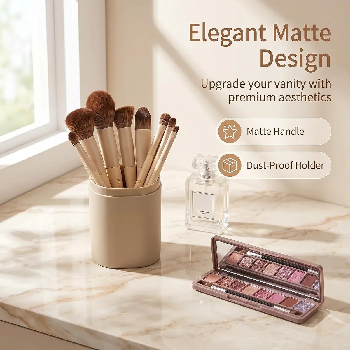 Professional Makeup Brush Set with Travel Case 18 Pcs for Makeup Artists — image 7