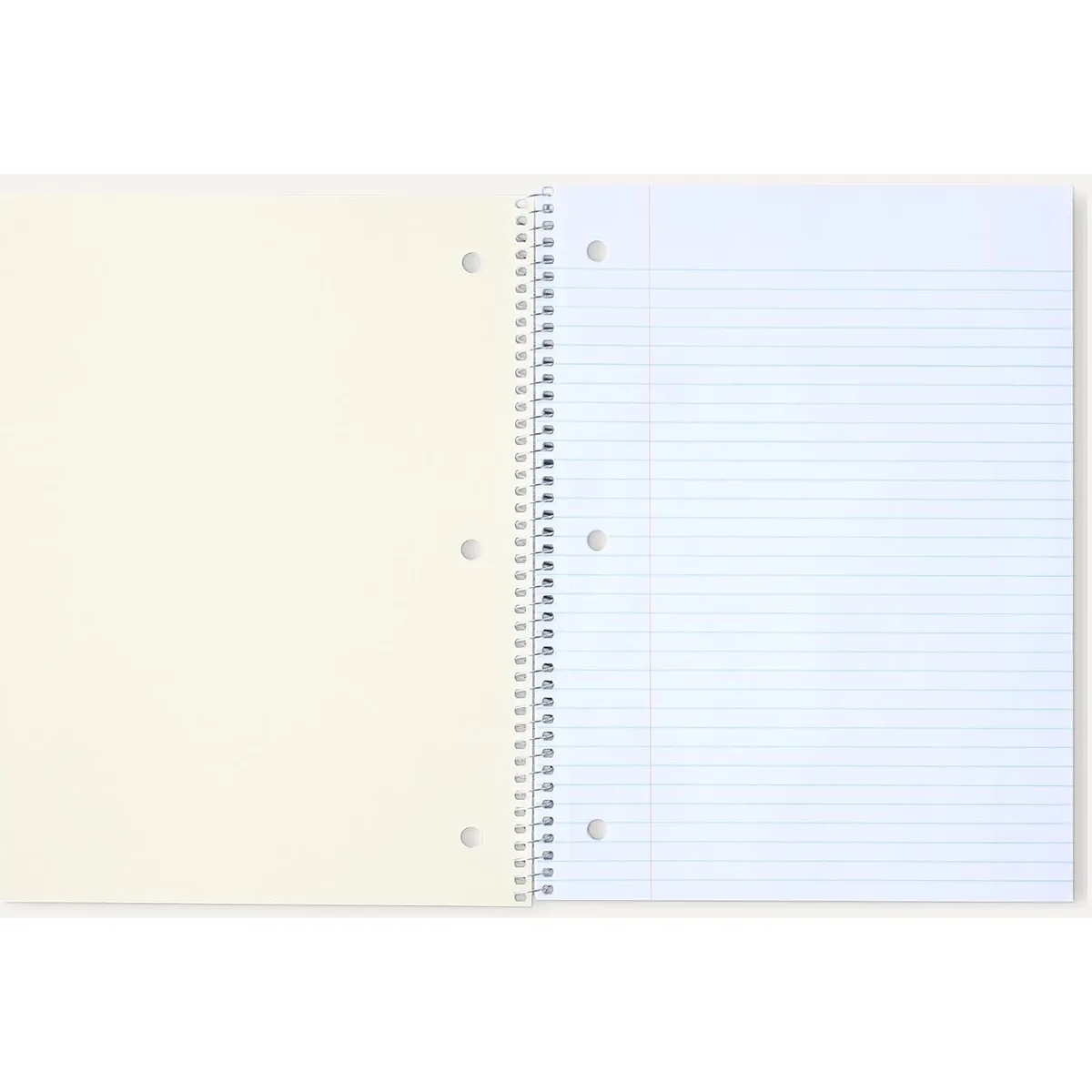 Amazon Basics College-Ruled Spiral Notebooks, 70 Sheets, 10.5" x 8", Perforated Pages, Assorted Pastel Solid Colors, 5-Pack — image 4