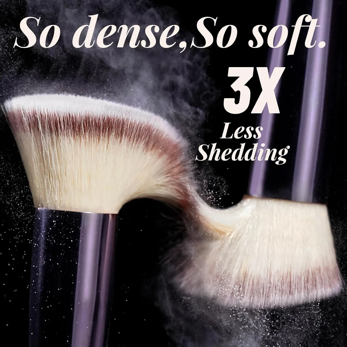 BS-MALL Makeup Brush Set 18 Pcs Professional Foundation Powder Concealers Eyeshadow Blush Synthetic Makeup Brushes with Labeled instruction Black Case Upgraded Version — image 4