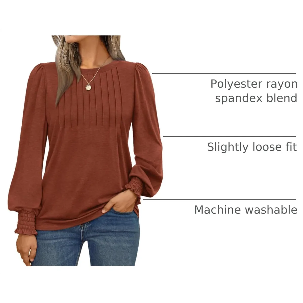 AUTOMET Womens Long Sleeve Shirts Fall Blouses Tops Business Casual Outfits — image 4