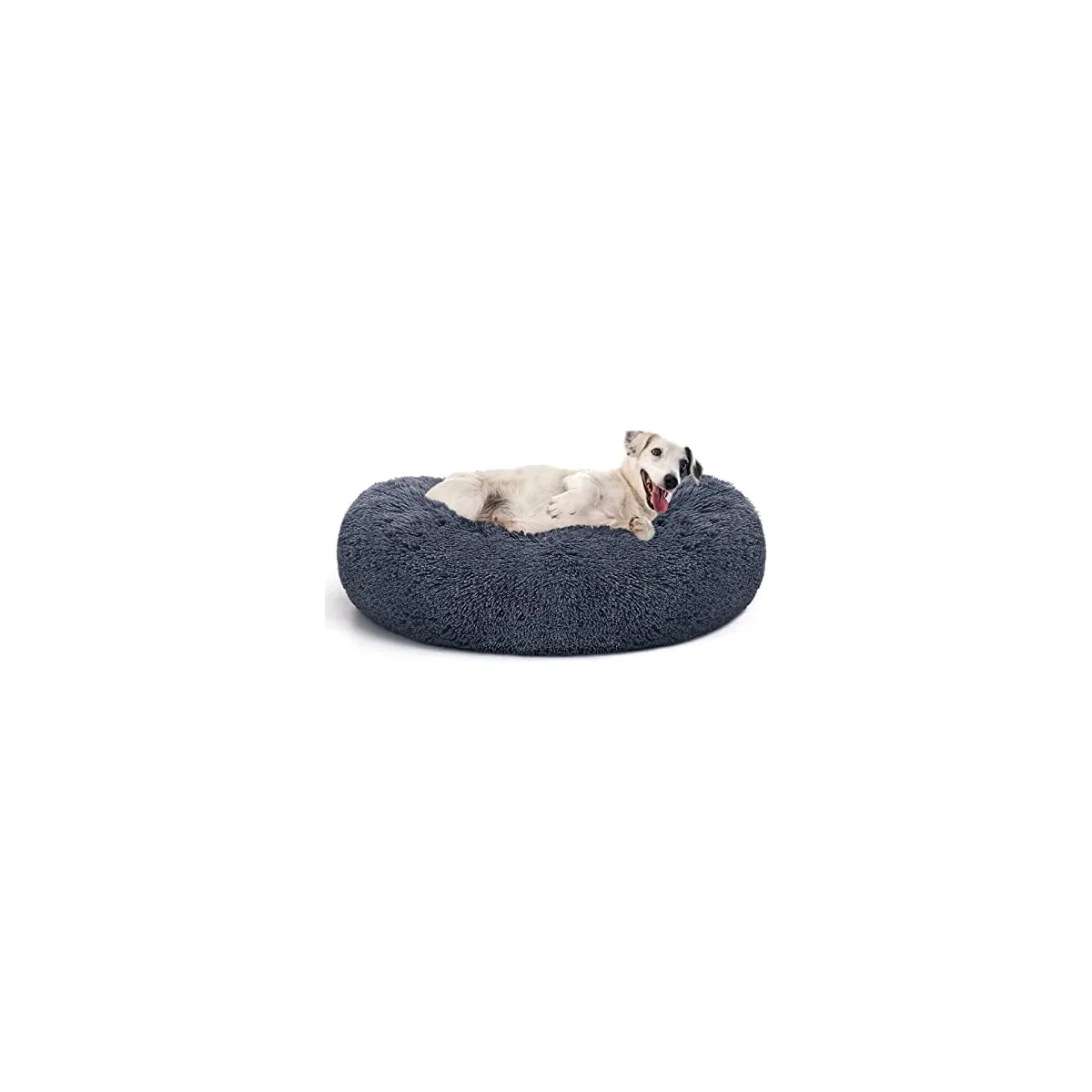 MIXJOY Orthopedic Dog Bed Comfortable Donut Cuddler Round Pet Beds Ultra Soft Washable Dog and Cat Cushion Bed 30'', Dark Gray — image 2