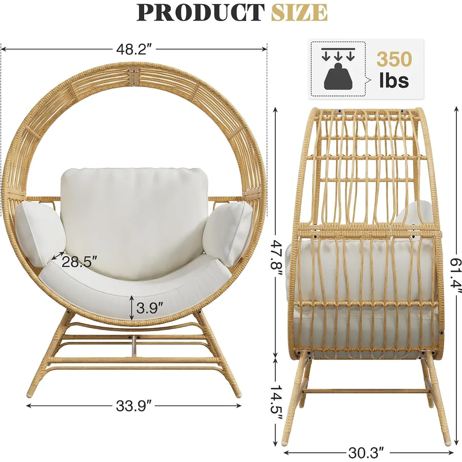 Bifanuo Oversized Egg Chair Indoor — image 8