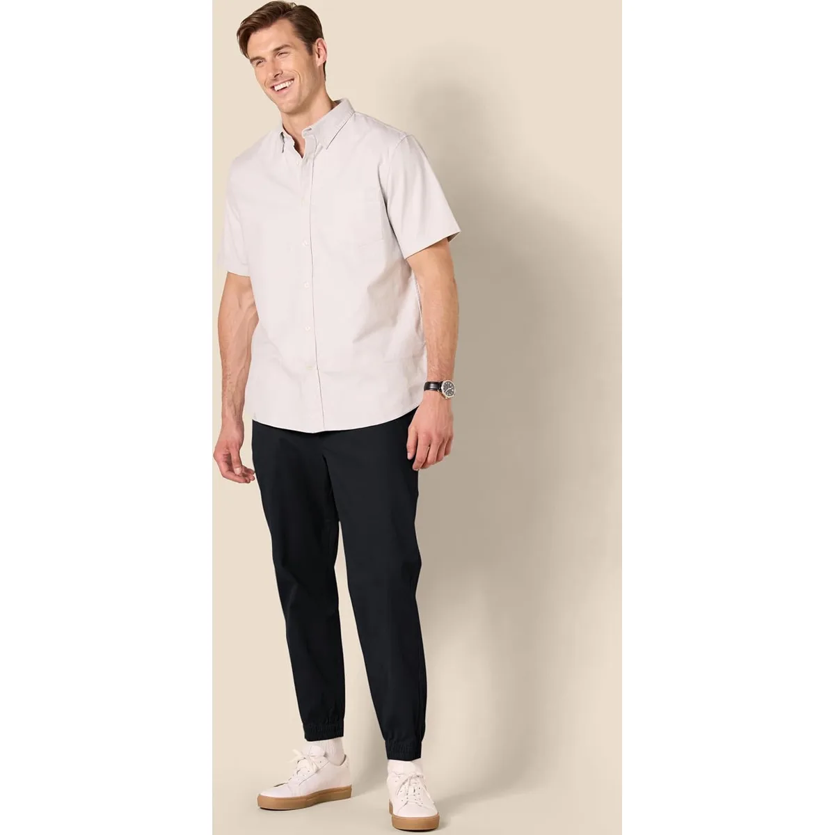 Amazon Essentials Men's Straight-Fit Chino Jogger Pants with Elastic Waist and Pockets — image 7