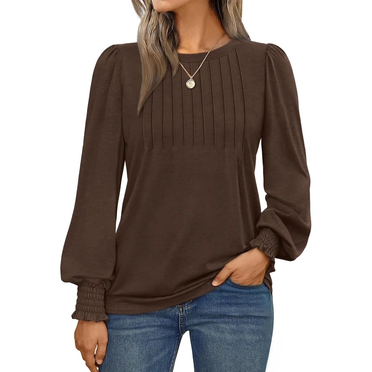 AUTOMET Womens Long Sleeve Shirts Fall Blouses Tops Business Casual Outfits — image 8