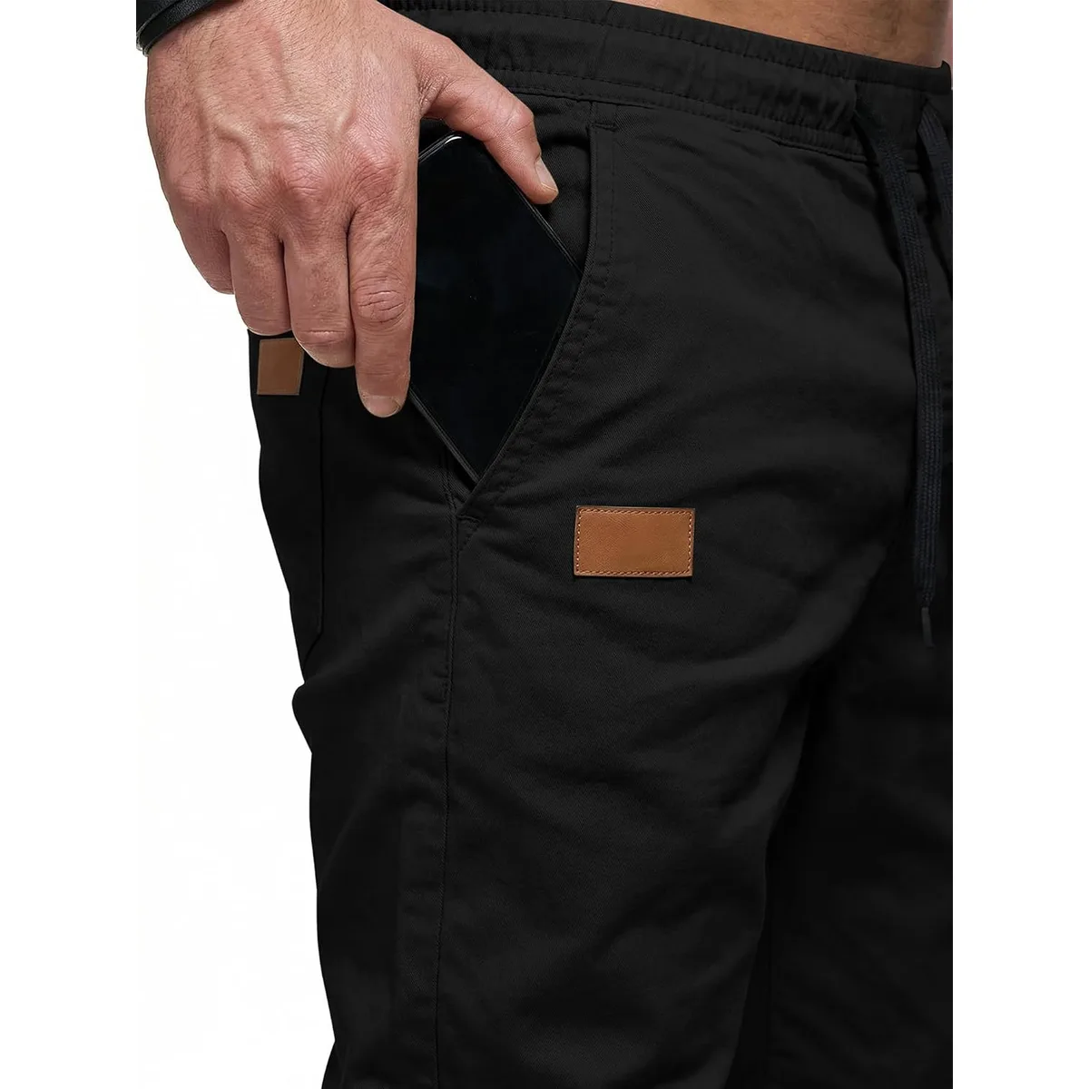 JMIERR Mens Cotton Stretch Joggers Casual Twill Athletic Track Pants — image 8