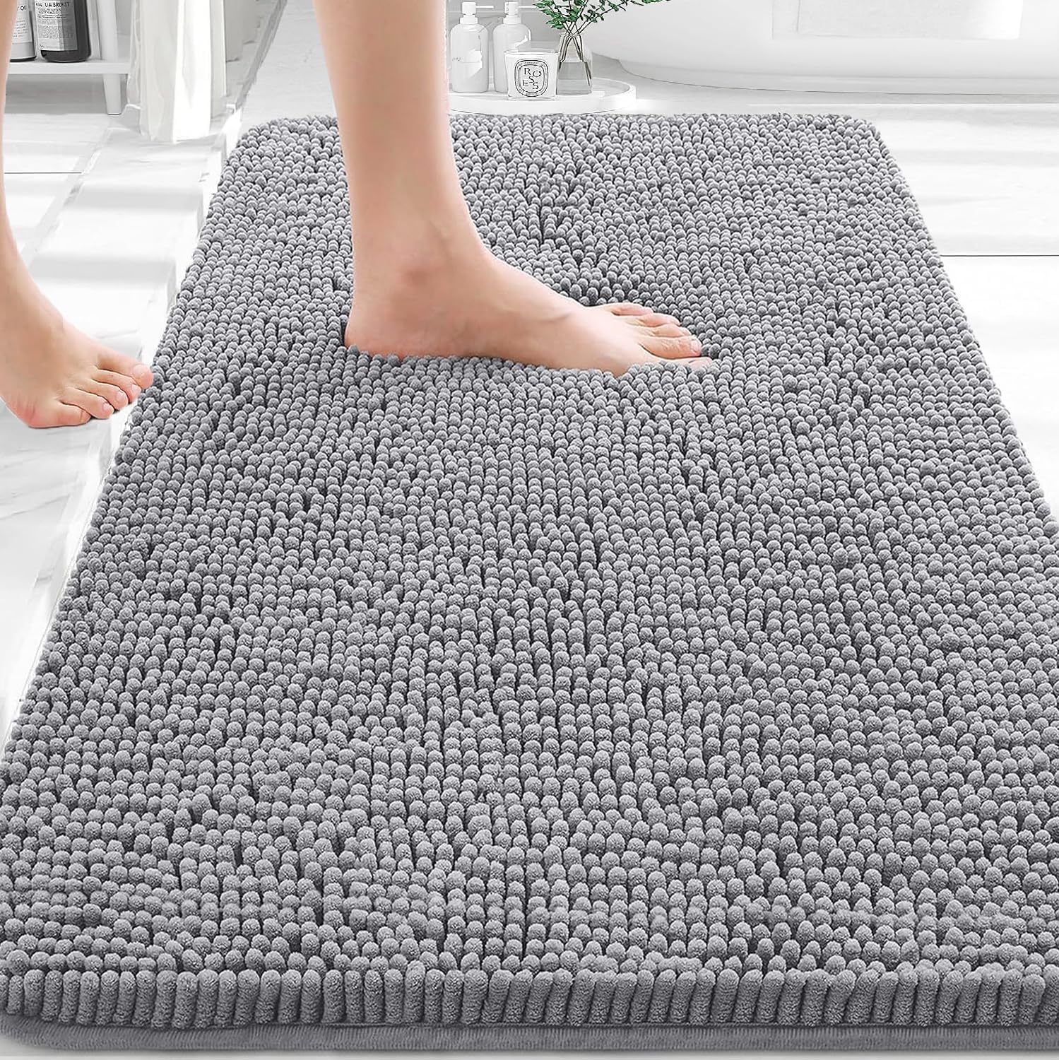 Soft Chenille Bath Mat, 30×20 in — image 8